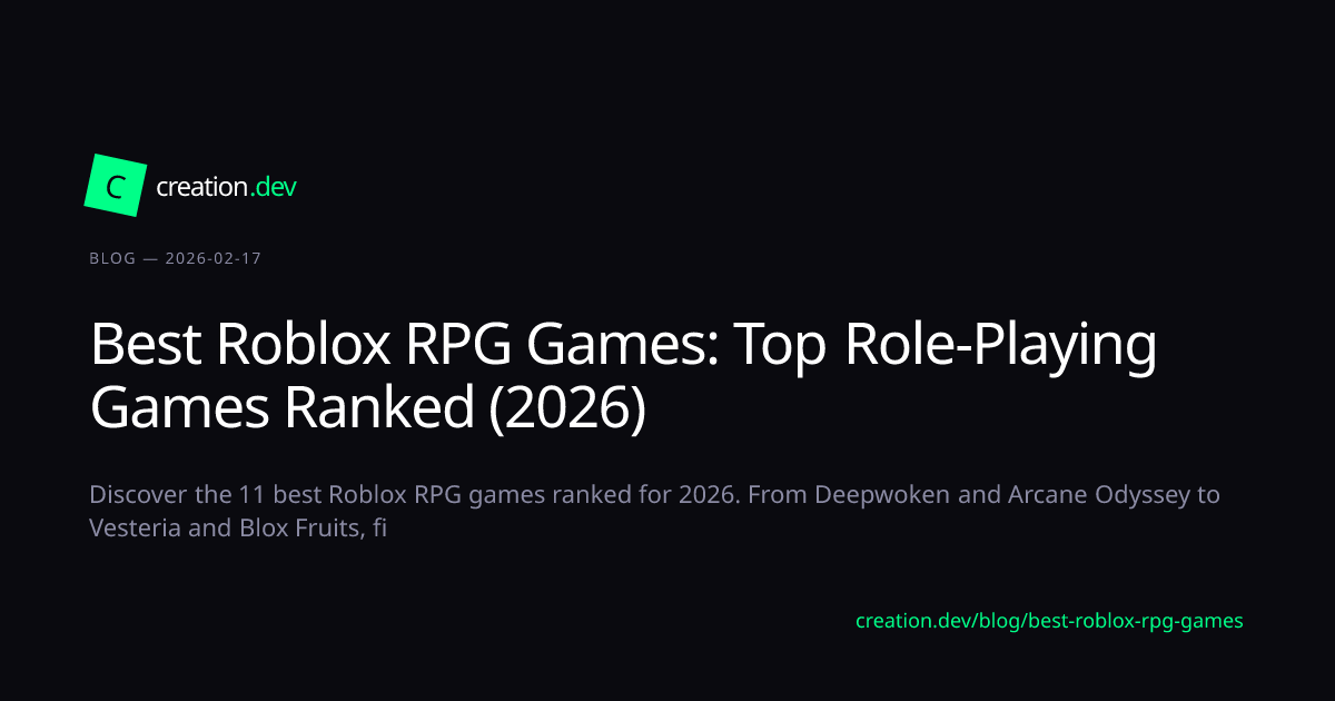 Best Roblox RPG Games: Top Role-Playing Ga... | creation.dev