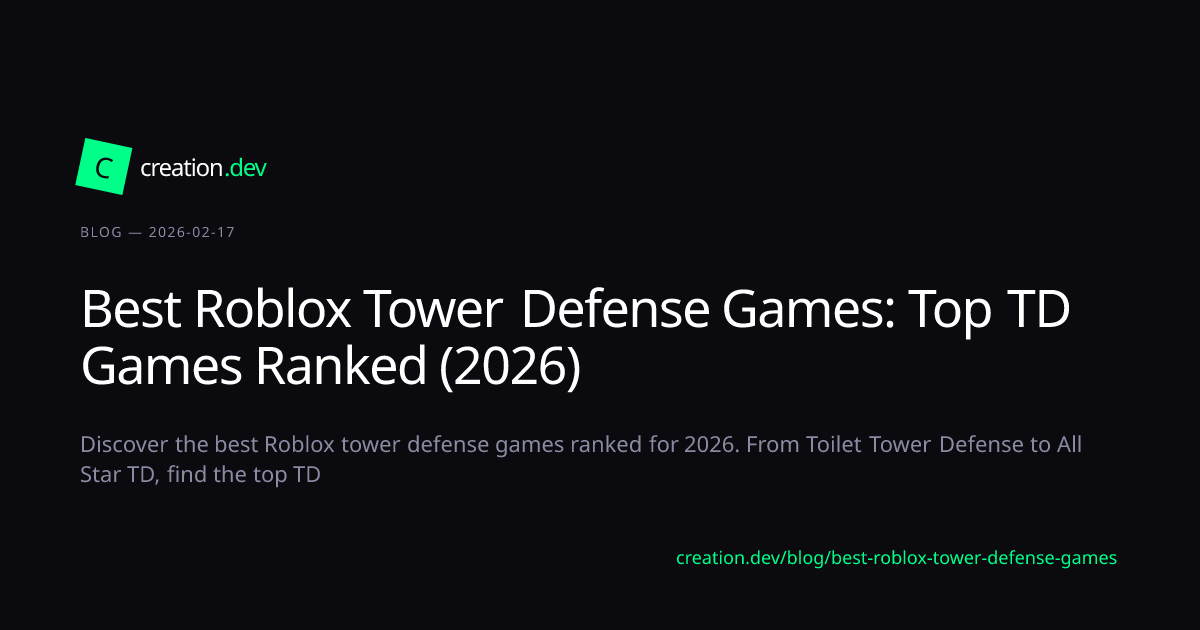Best Roblox Tower Defense Games: Top TD Ga... | creation.dev