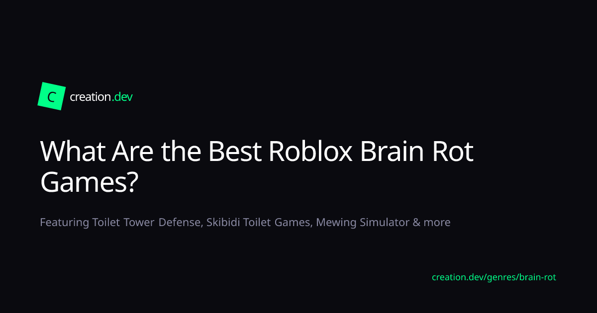 Roblox Brain Rot Games | creation.dev